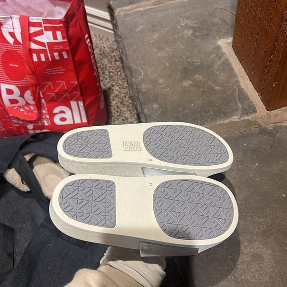 Tory Burch Silver Slide Sandals - Picture 5 of 7